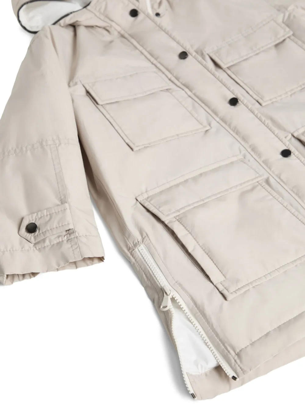 Brunello Cucinelli Kids Taffeta parka Beige