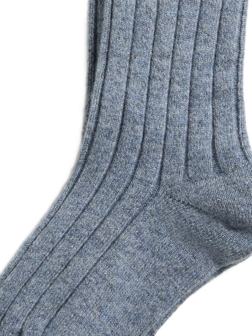 Brunello Cucinelli Kids Kasjmier gebreide sokken Blauw