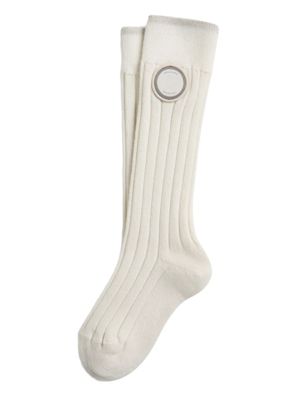 Brunello Cucinelli Logo-appliqué Socks In White