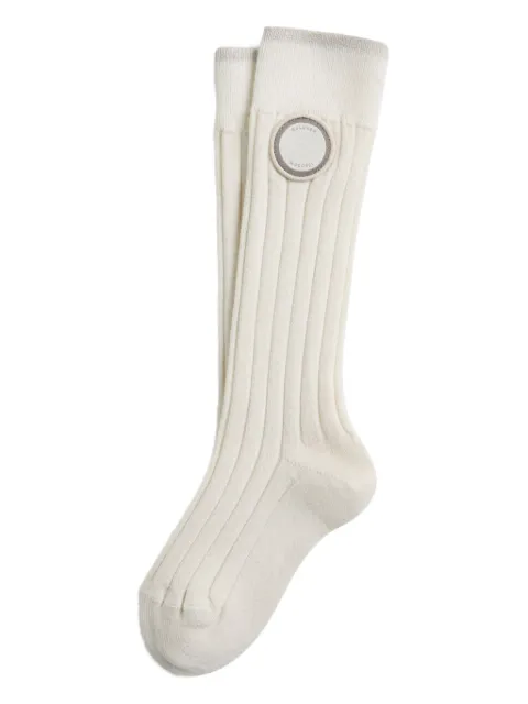 Brunello Cucinelli Kids logo-appliqué socks 