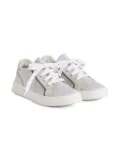 Brunello Cucinelli Kids suede-panelled sneakers - LIGHT GREY