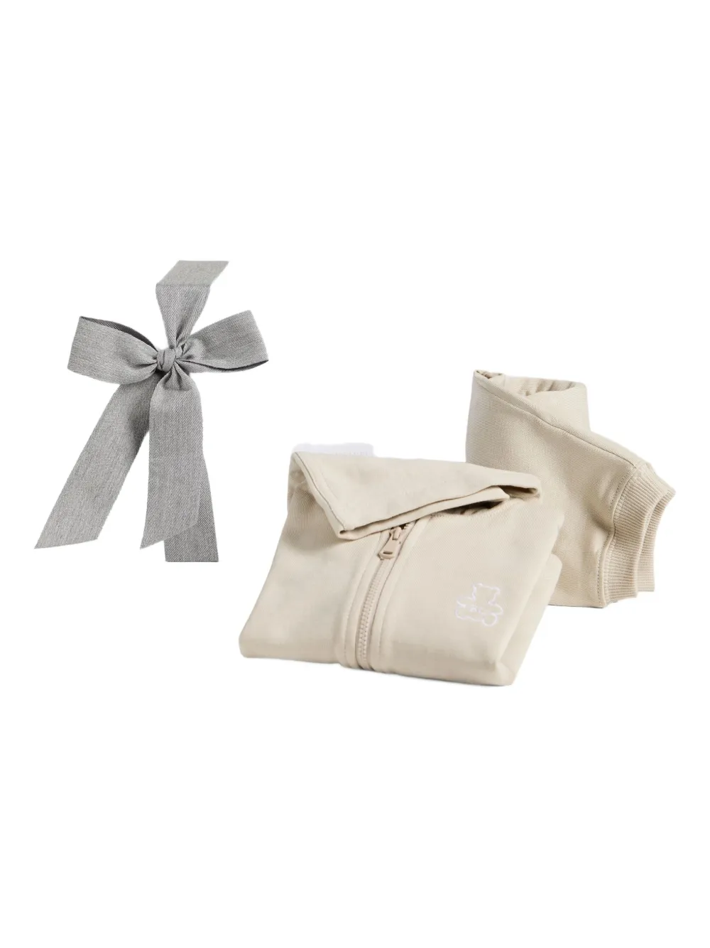 Brunello Cucinelli Kids logo-embroidered tracksuit Beige