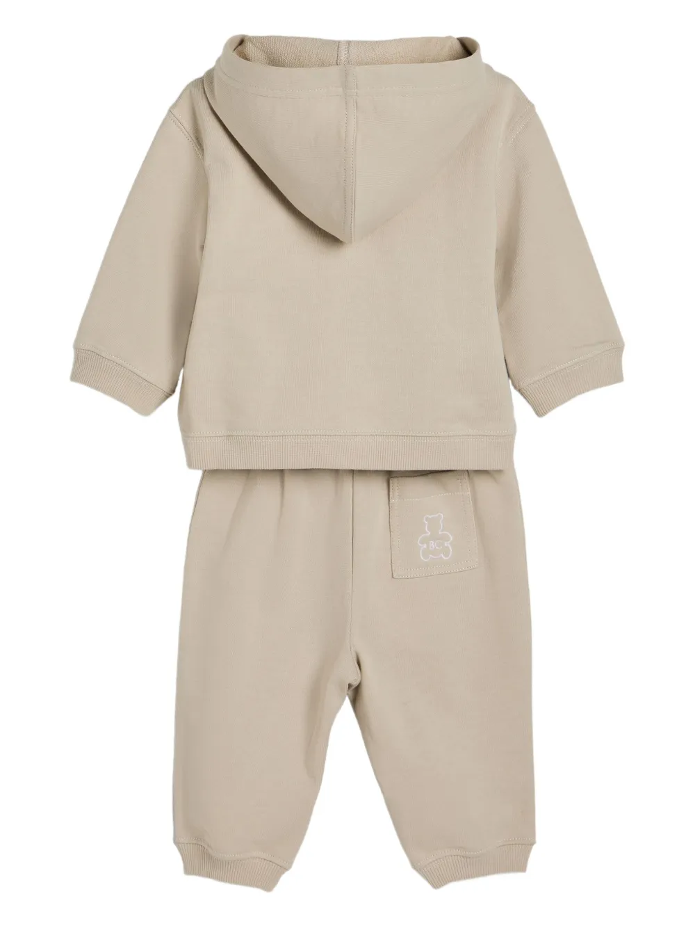 Brunello Cucinelli Kids logo-embroidered tracksuit Beige