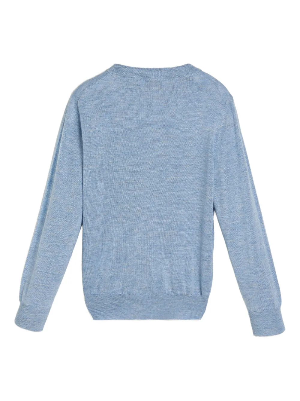 Brunello Cucinelli Kids Trui met geborduurd logo Blauw