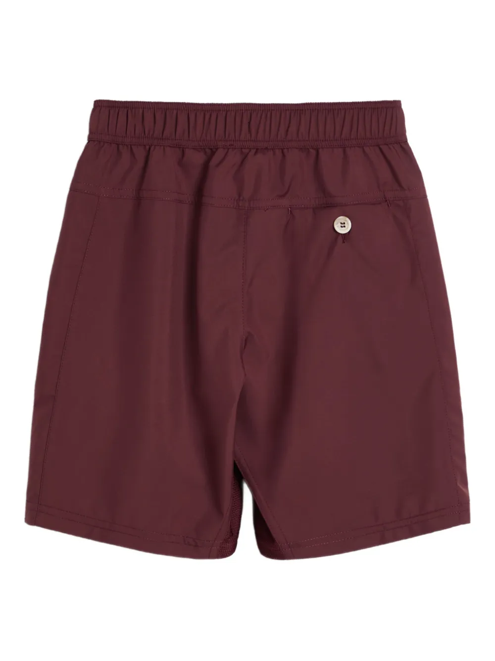 Brunello Cucinelli Kids logo-embroidered track shorts Rood