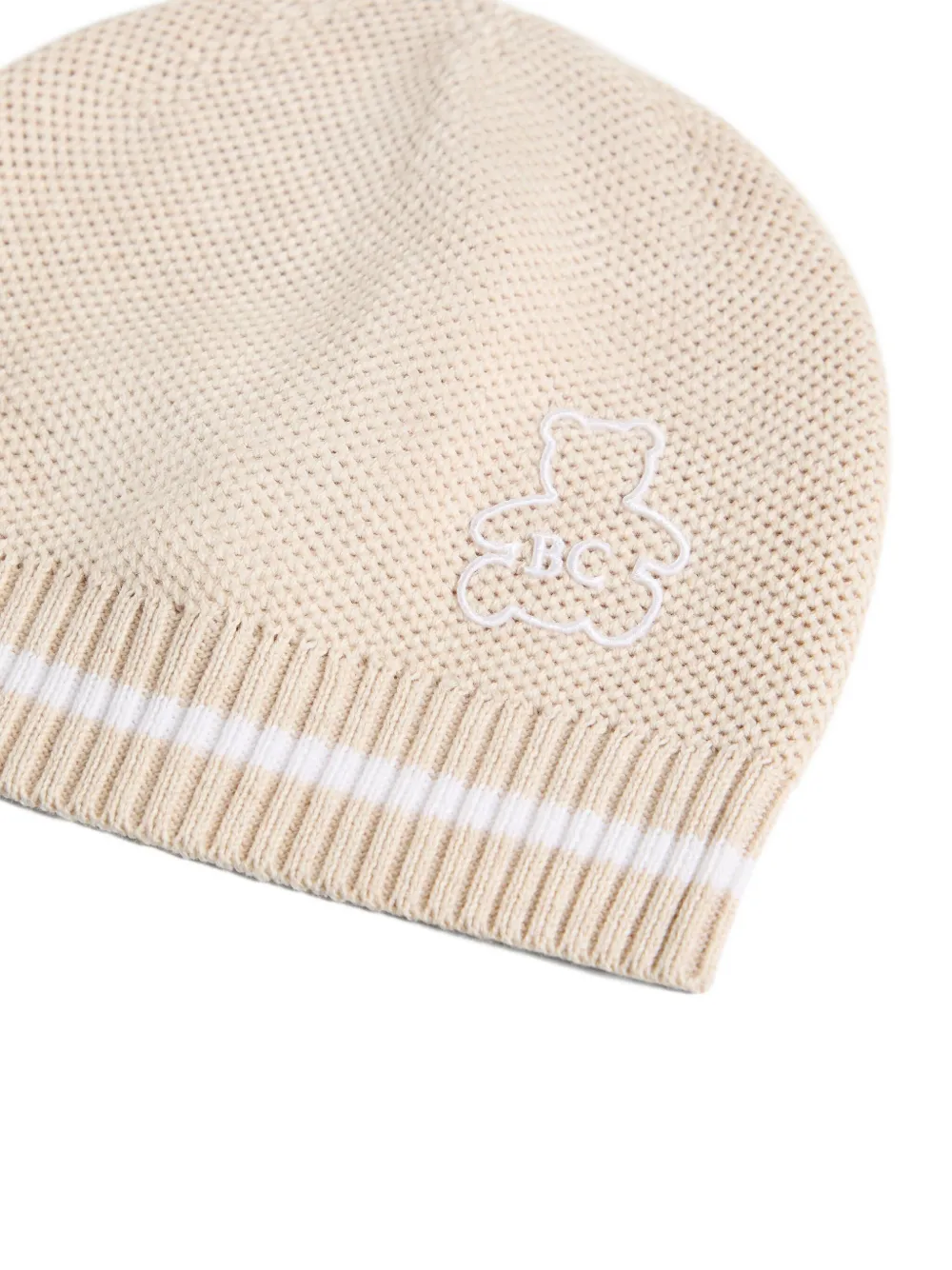 Brunello Cucinelli Kids Bernie Baby knit beanie Beige