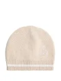 Brunello Cucinelli Kids Bernie-embroidered beanie hat - Neutrals