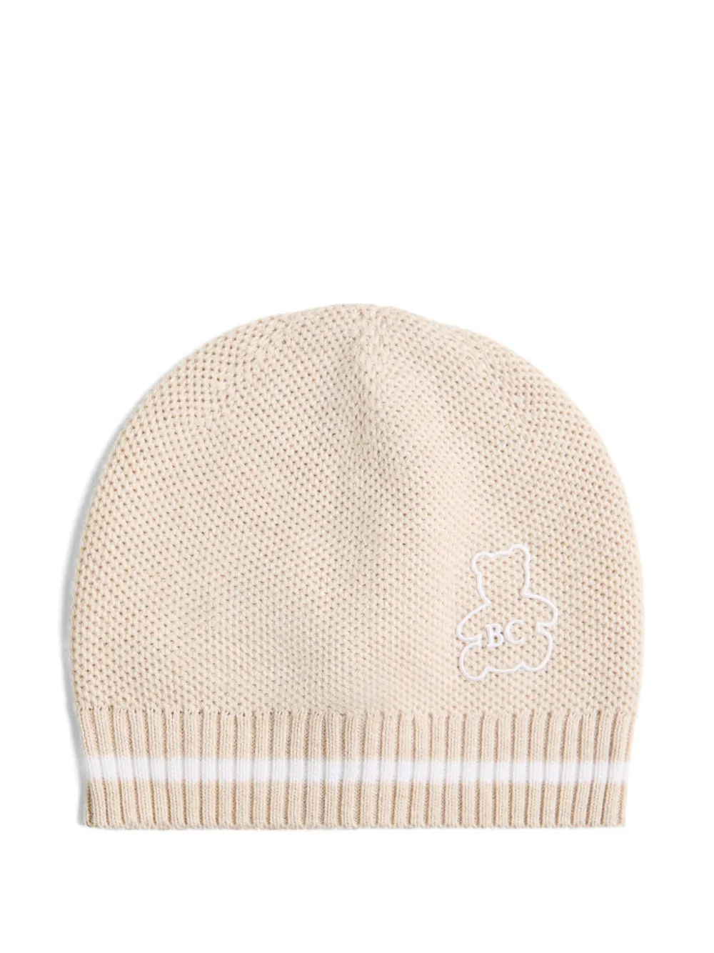Brunello Cucinelli Kids Bernie Baby knit beanie Beige