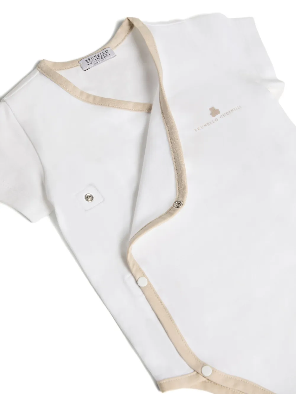 Brunello Cucinelli Kids stretch-cotton body Wit