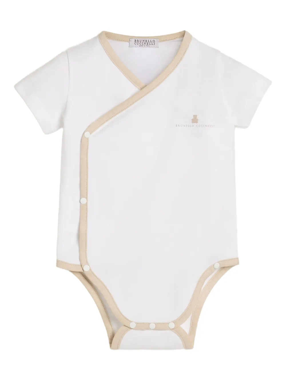 Brunello Cucinelli Kids stretch-cotton body Wit