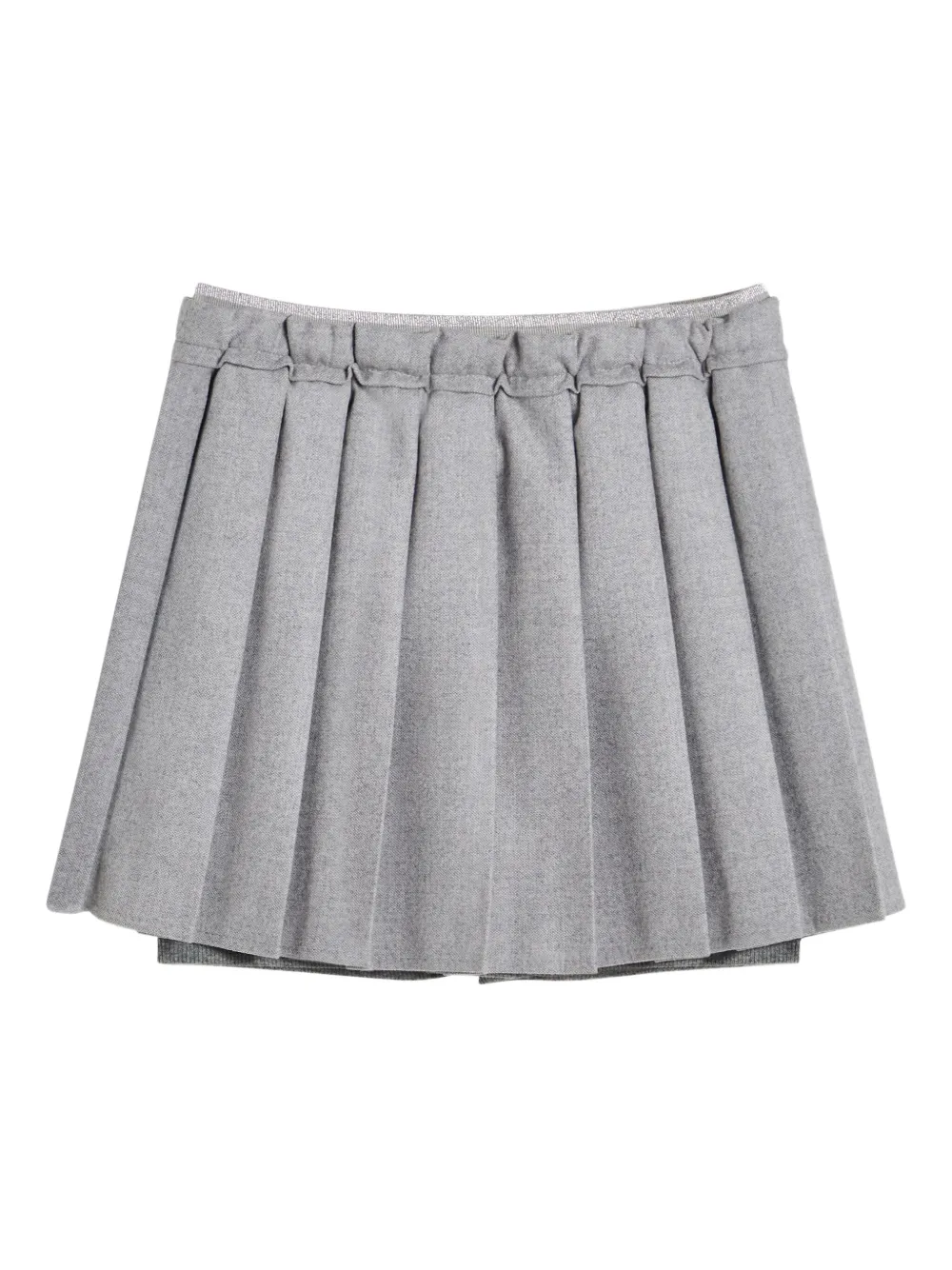 Brunello Cucinelli Kids pleated skirt Grijs