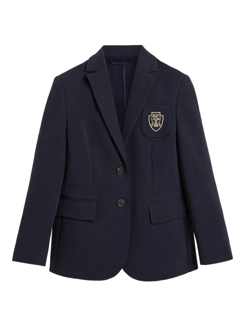 Brunello Cucinelli Kids Equestrian blazer Blauw
