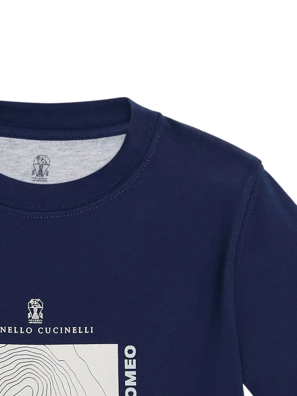 Brunello Cucinelli Kids jersey T-shirt Blauw