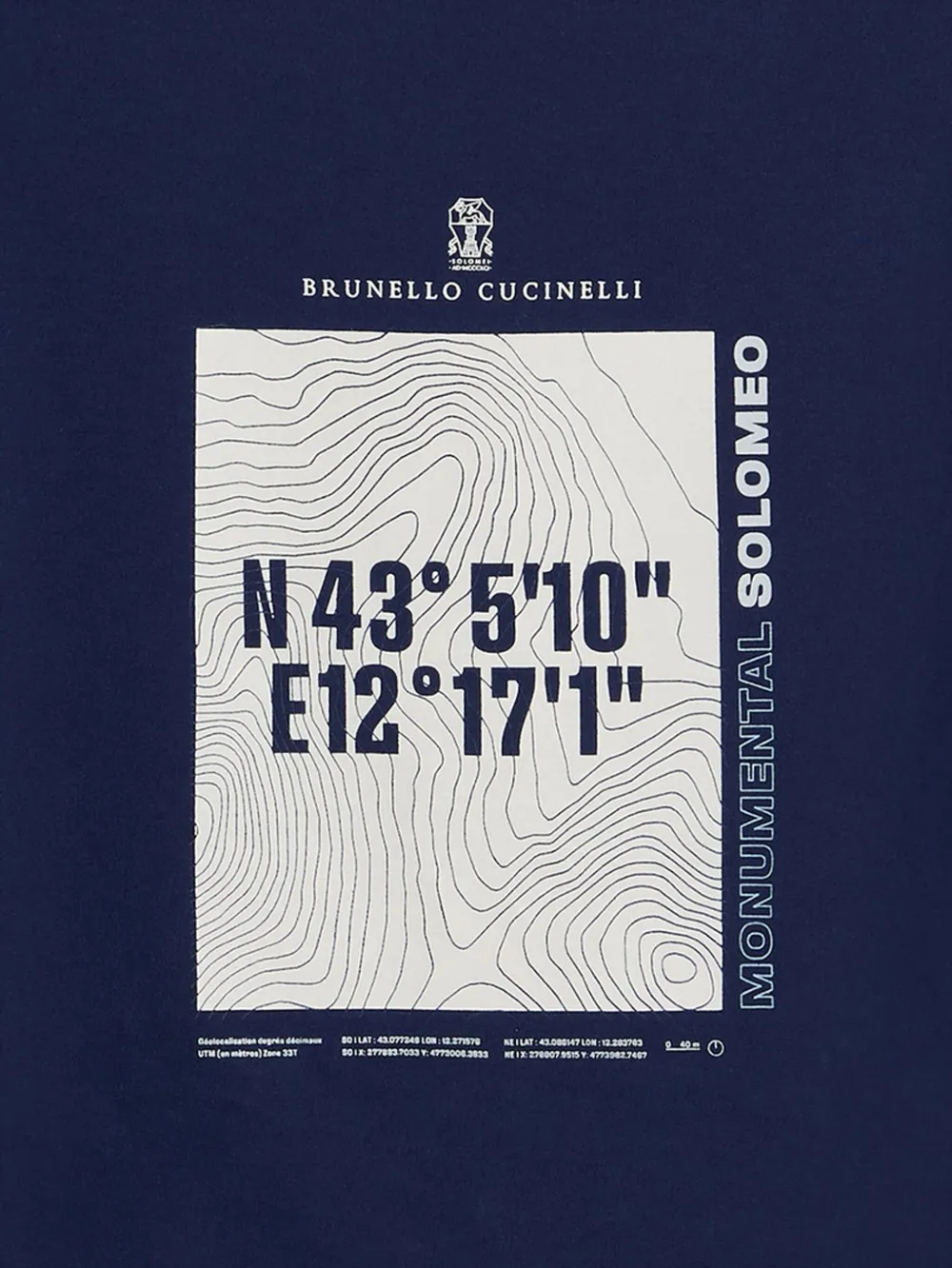 Brunello Cucinelli Kids jersey T-shirt Blauw