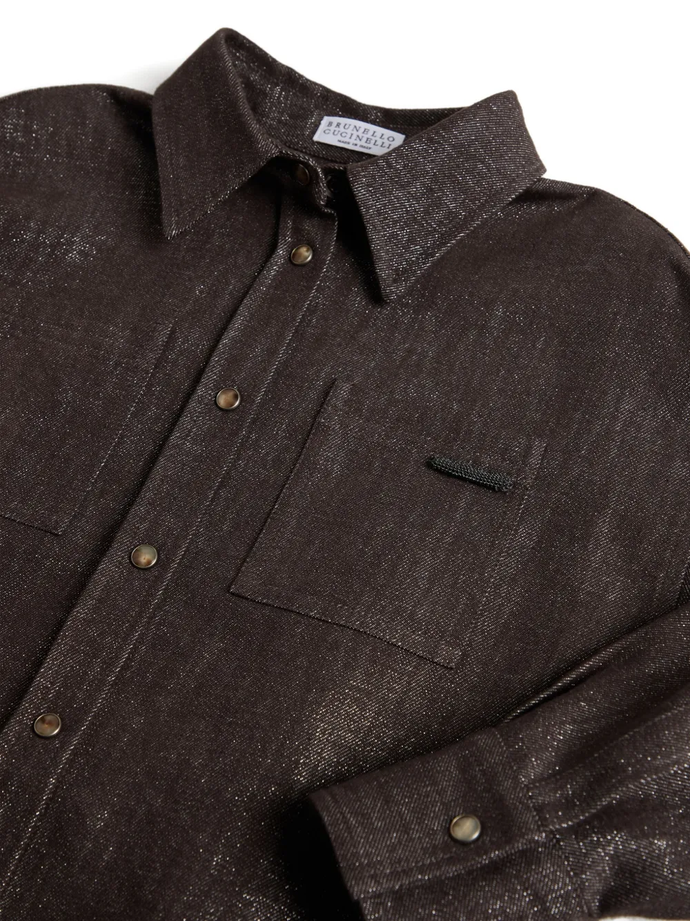 Brunello Cucinelli Kids denim shirt Bruin