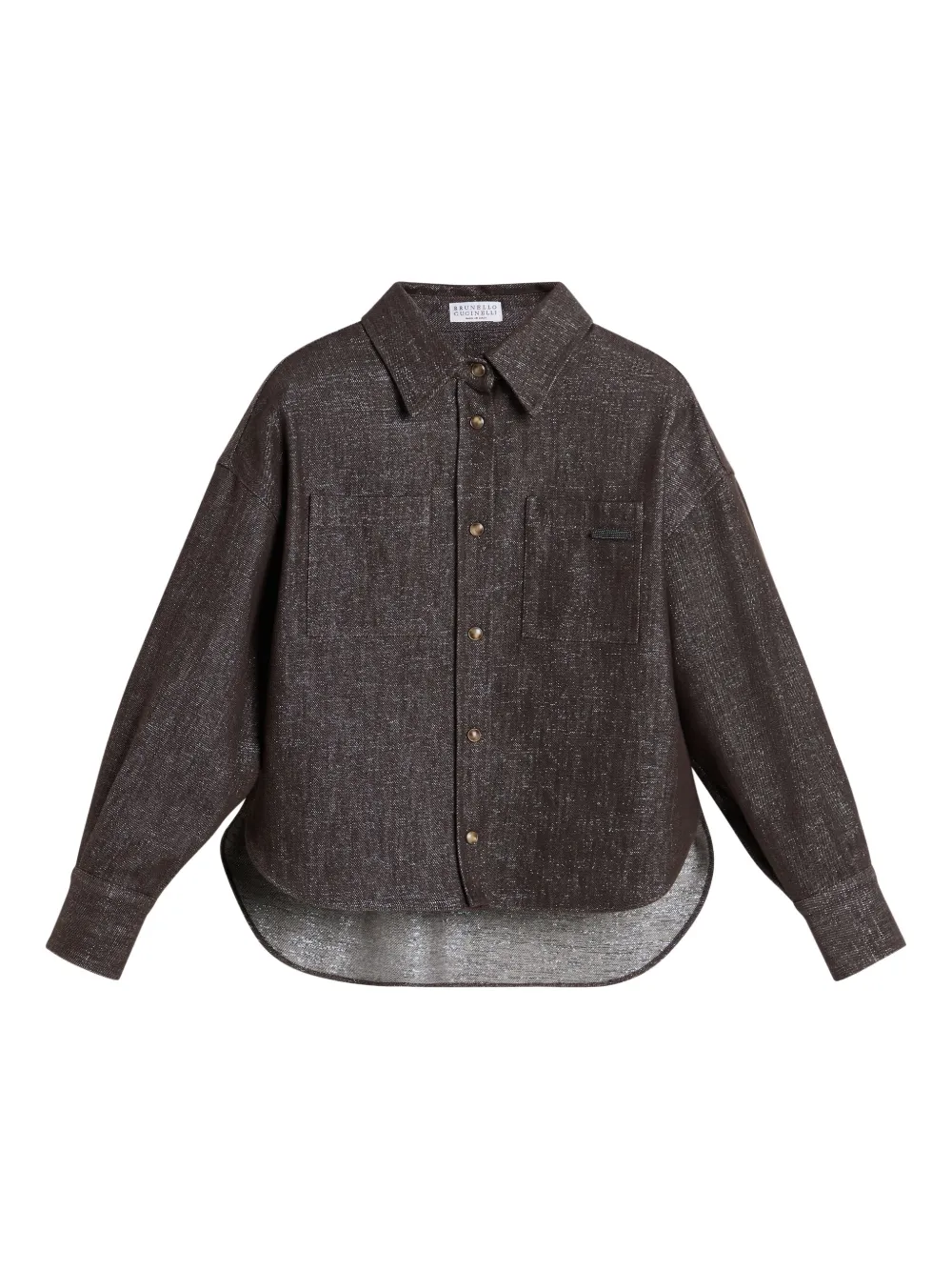 Brunello Cucinelli Kids denim shirt Bruin