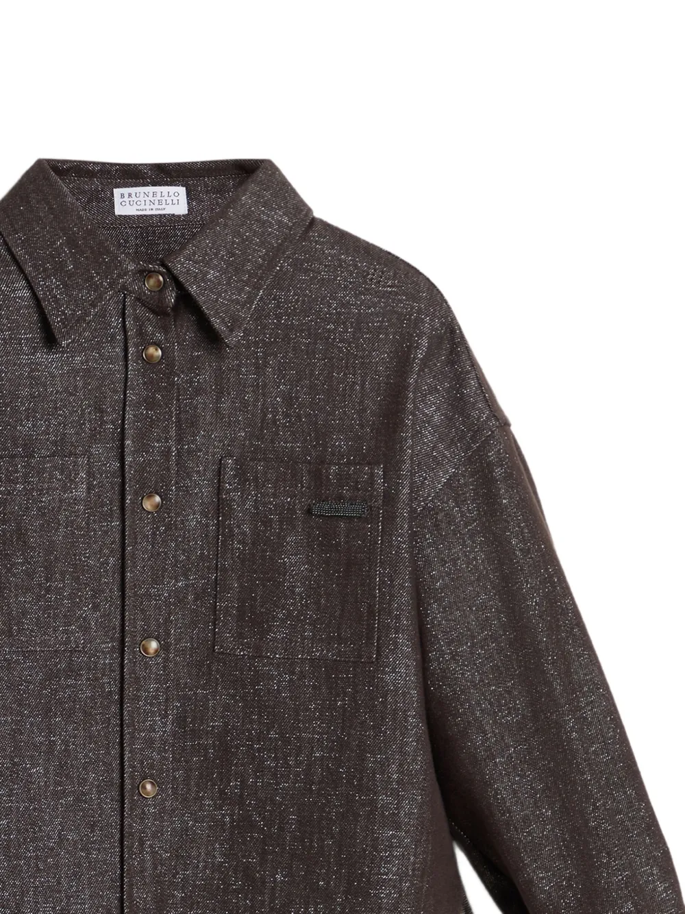 Brunello Cucinelli Kids denim shirt Bruin