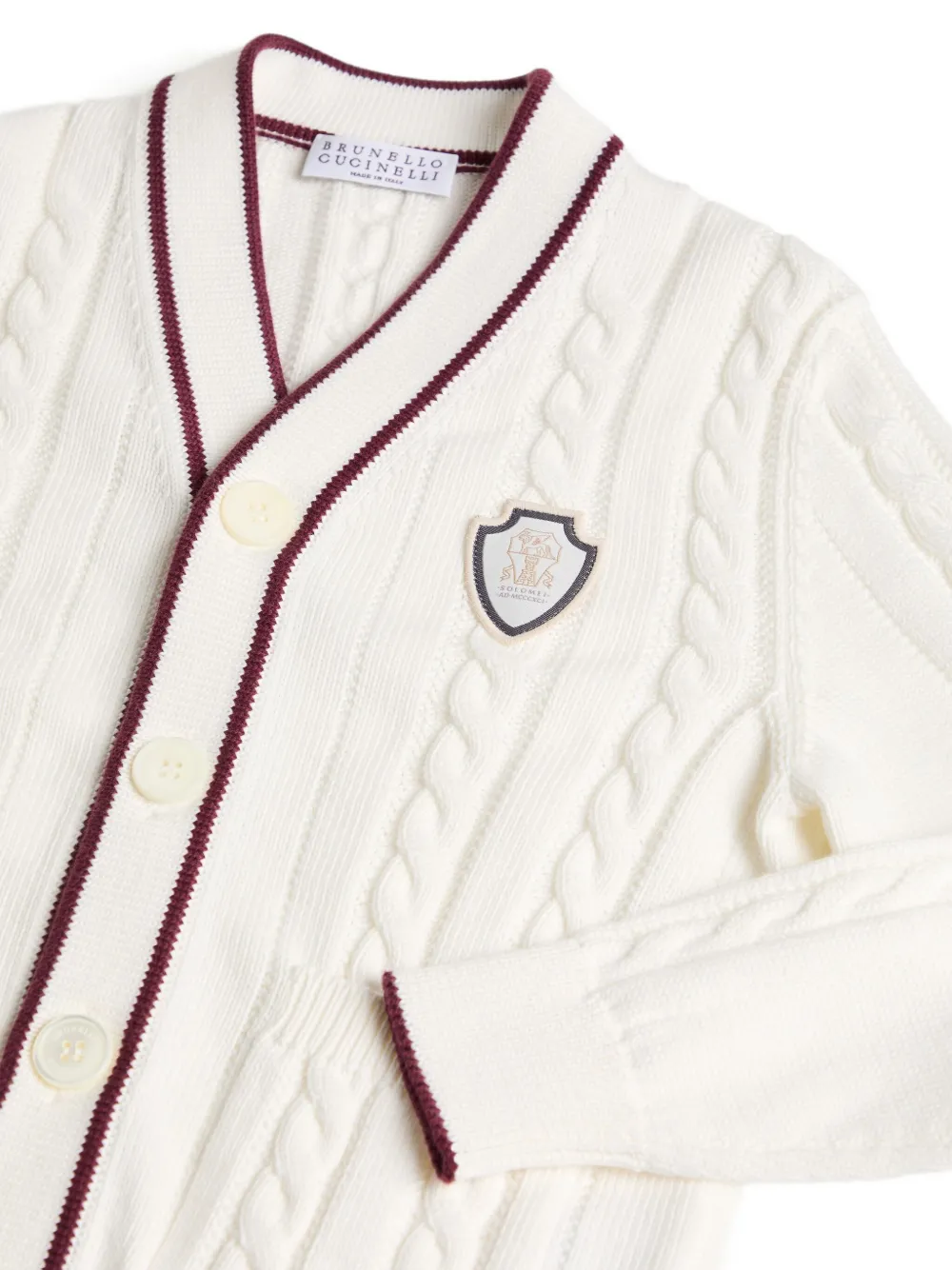 Brunello Cucinelli Kids cotton cardigan Wit