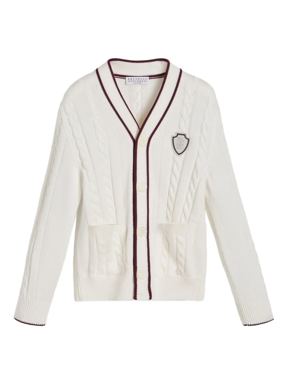 Brunello Cucinelli Kids cotton cardigan Wit