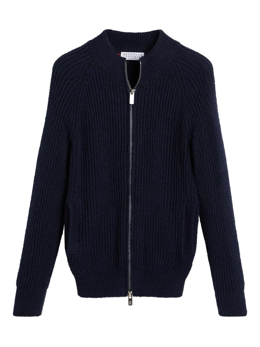 Brunello Cucinelli Kids zip-up cardigan Blauw
