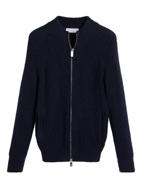 Brunello Cucinelli Kids Cardigan mit Reißverschluss