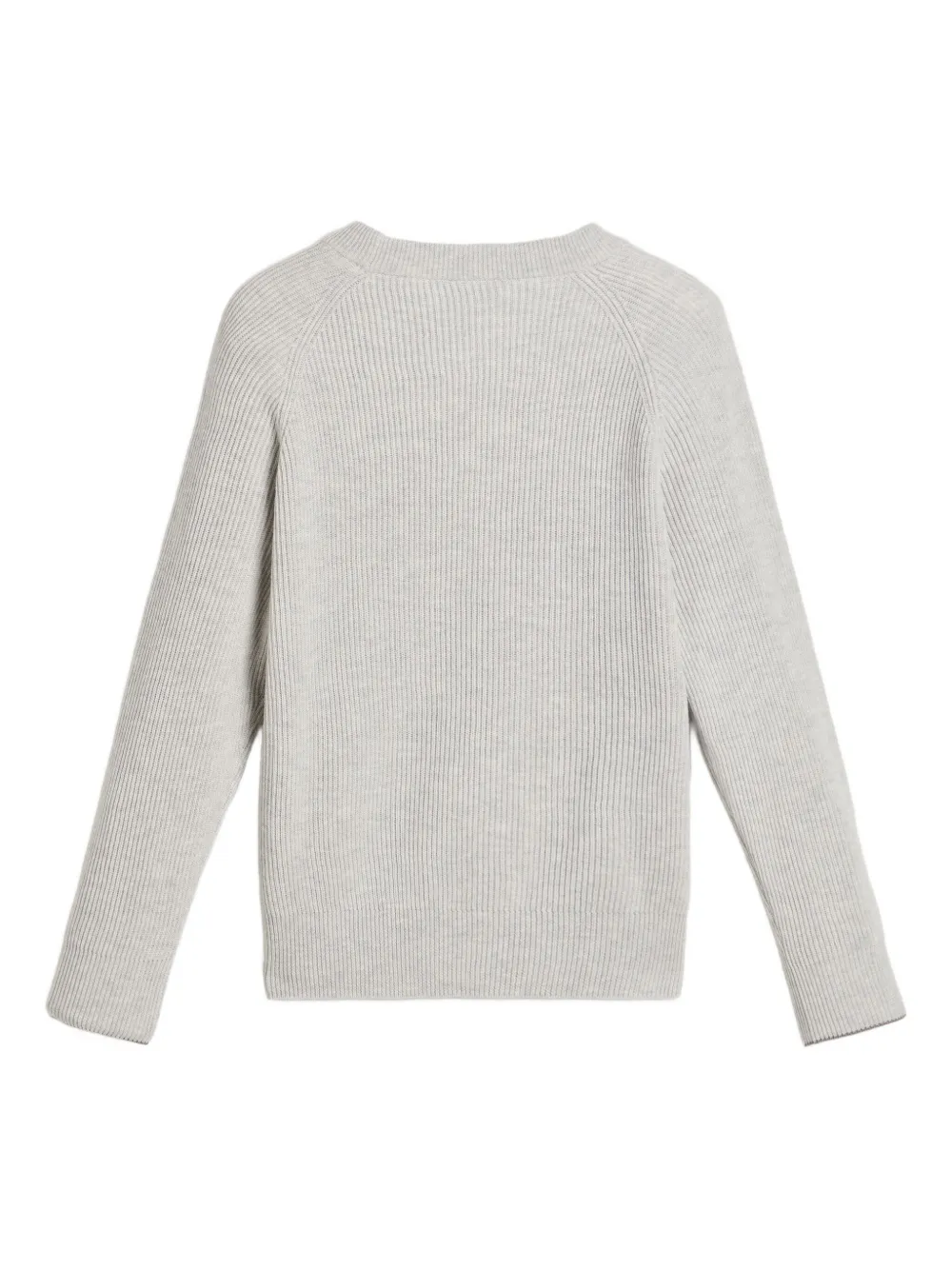 Brunello Cucinelli Kids Geribbelde sweater Grijs