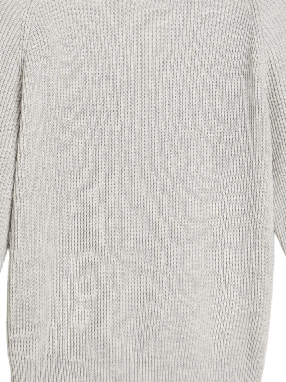 Brunello Cucinelli Kids Geribbelde sweater Grijs