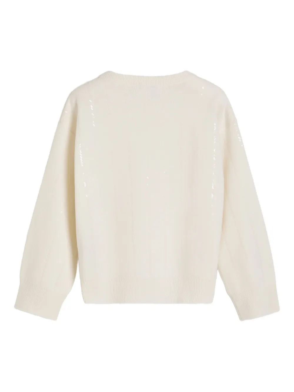 Brunello Cucinelli Kids virgin wool sweatshirt | Girls Blouses | Image 2
