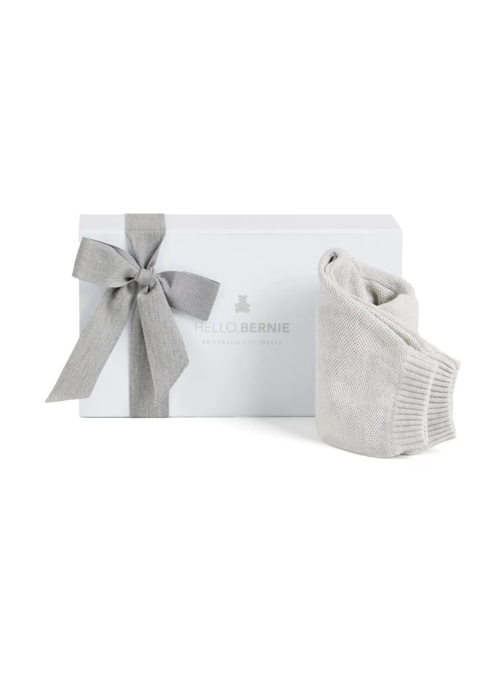 Brunello Cucinelli Kids Cotton Baby trousers Grijs