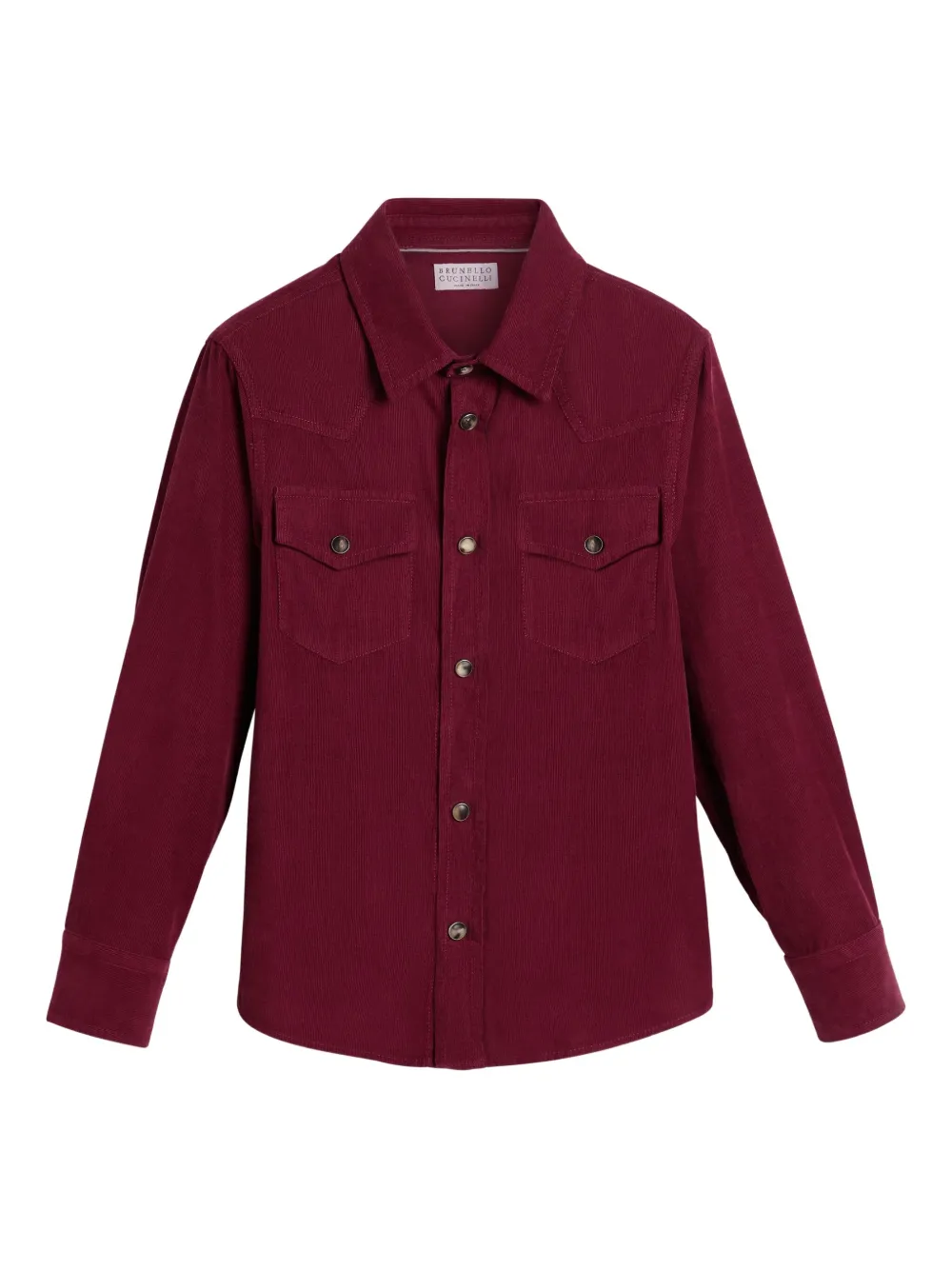 Brunello Cucinelli Kids corduroy shirt | Red | Image 1