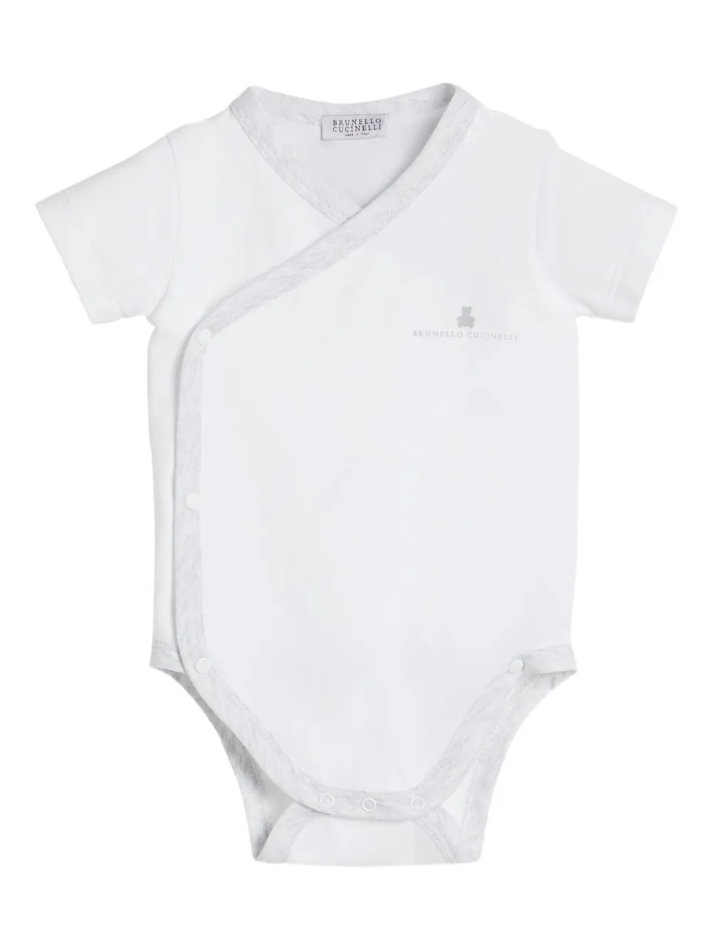 Brunello Cucinelli Kids stretch-cotton body Wit