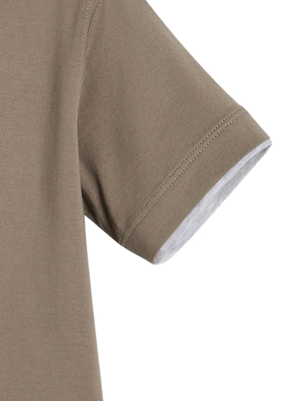 Brunello Cucinelli Kids T-shirt met ronde hals Bruin