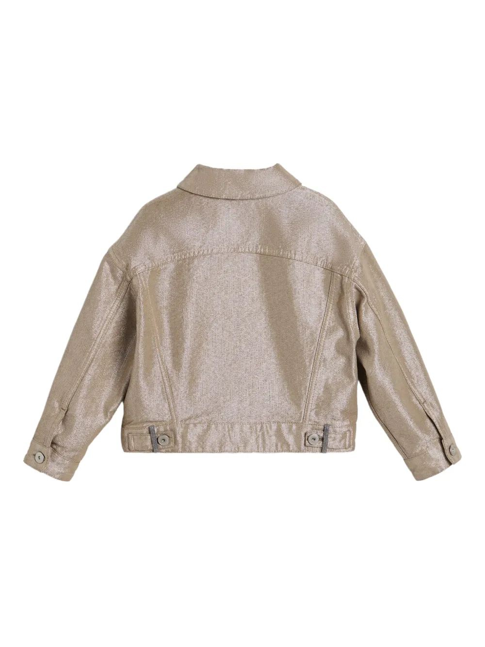 Brunello Cucinelli Kids sparkling four-pocket denim jacket Bruin