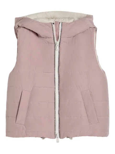 Brunello Cucinelli Kids Gefütterte Weste