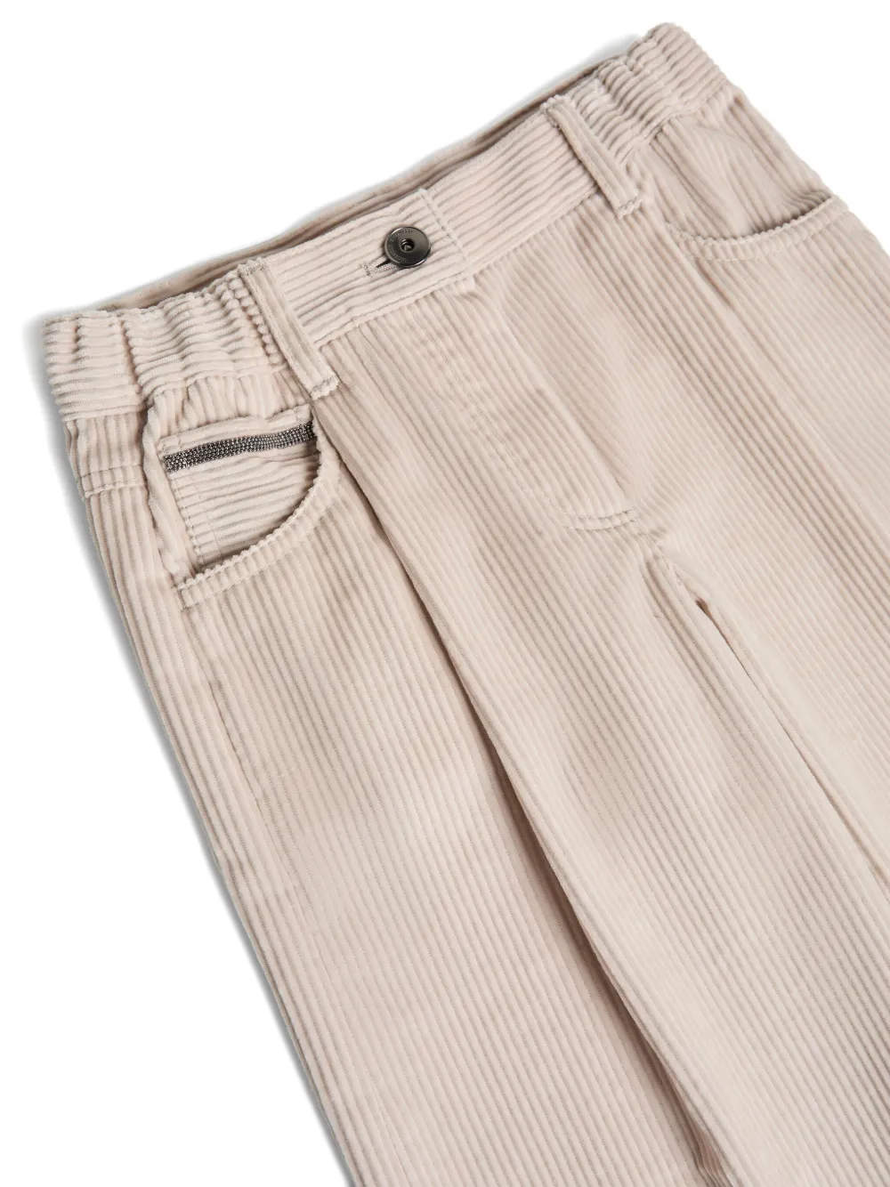 Brunello Cucinelli Kids five-pocket trousers Beige