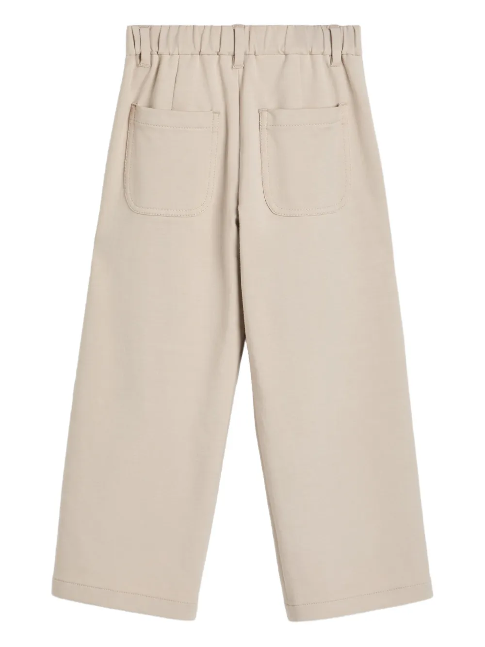 Brunello Cucinelli Kids A-line pleated trousers Beige