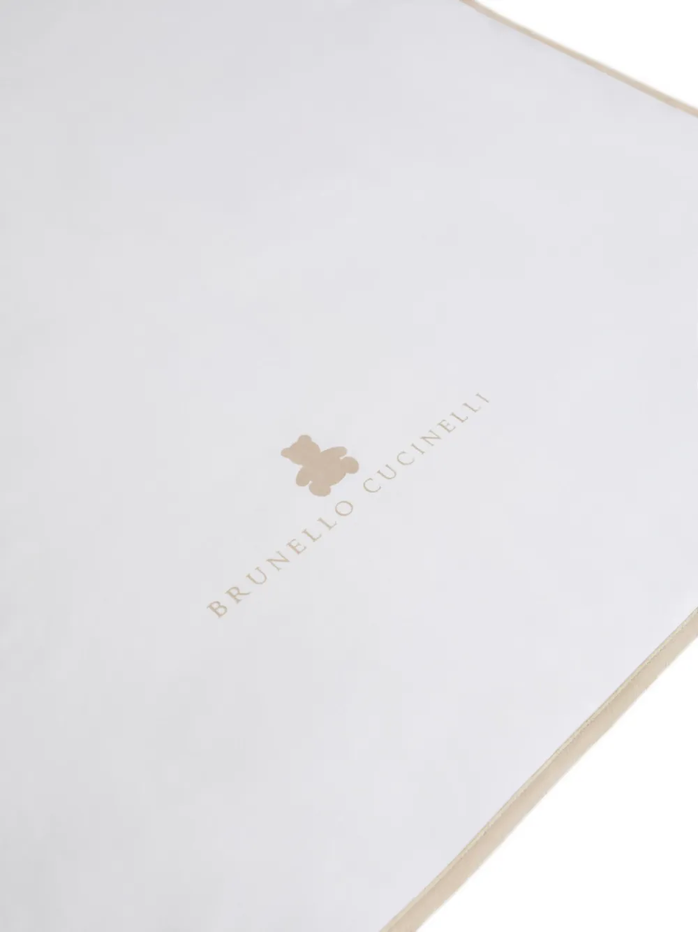 Brunello Cucinelli Kids Katoenen deken Wit
