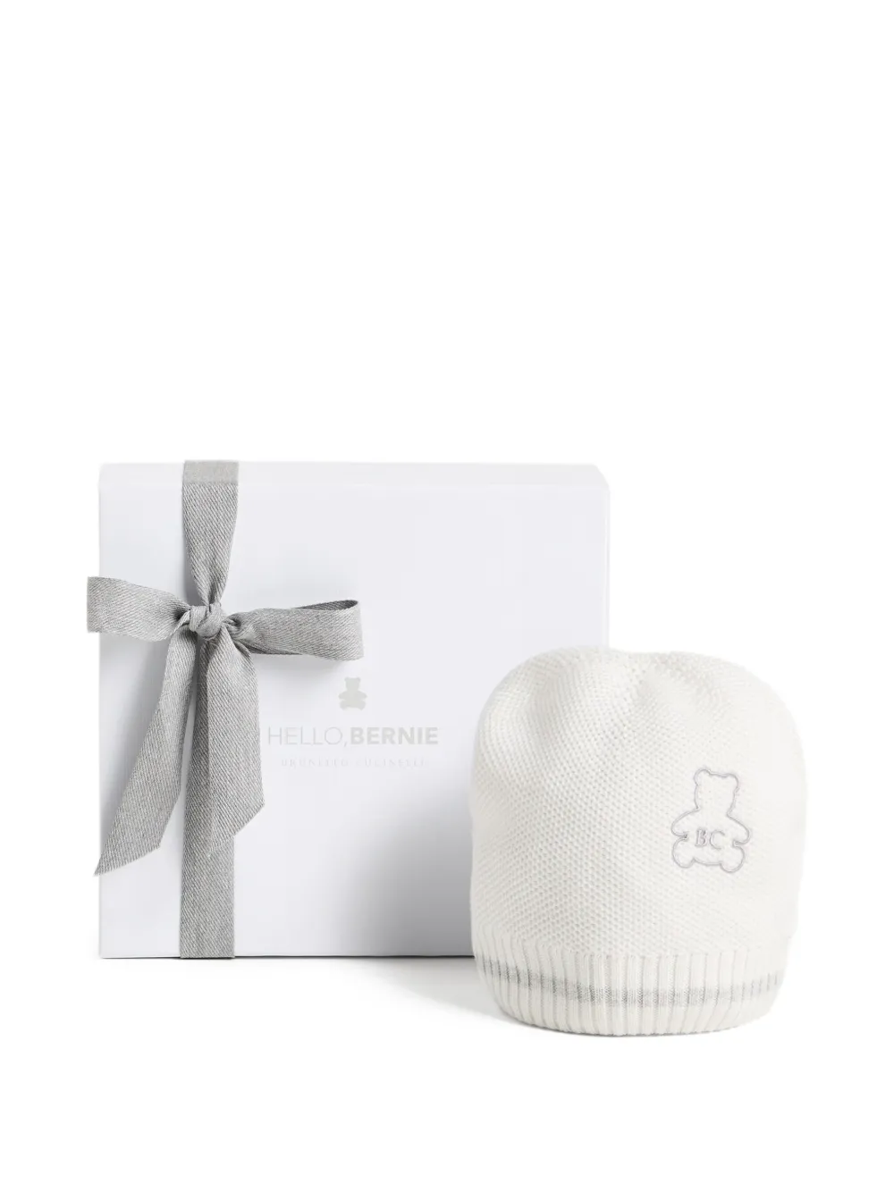 Brunello Cucinelli Kids Muts met geborduurd logo Wit