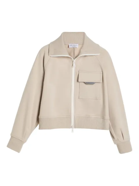 Brunello Cucinelli Kids two-way zip-fastening sweatshirt