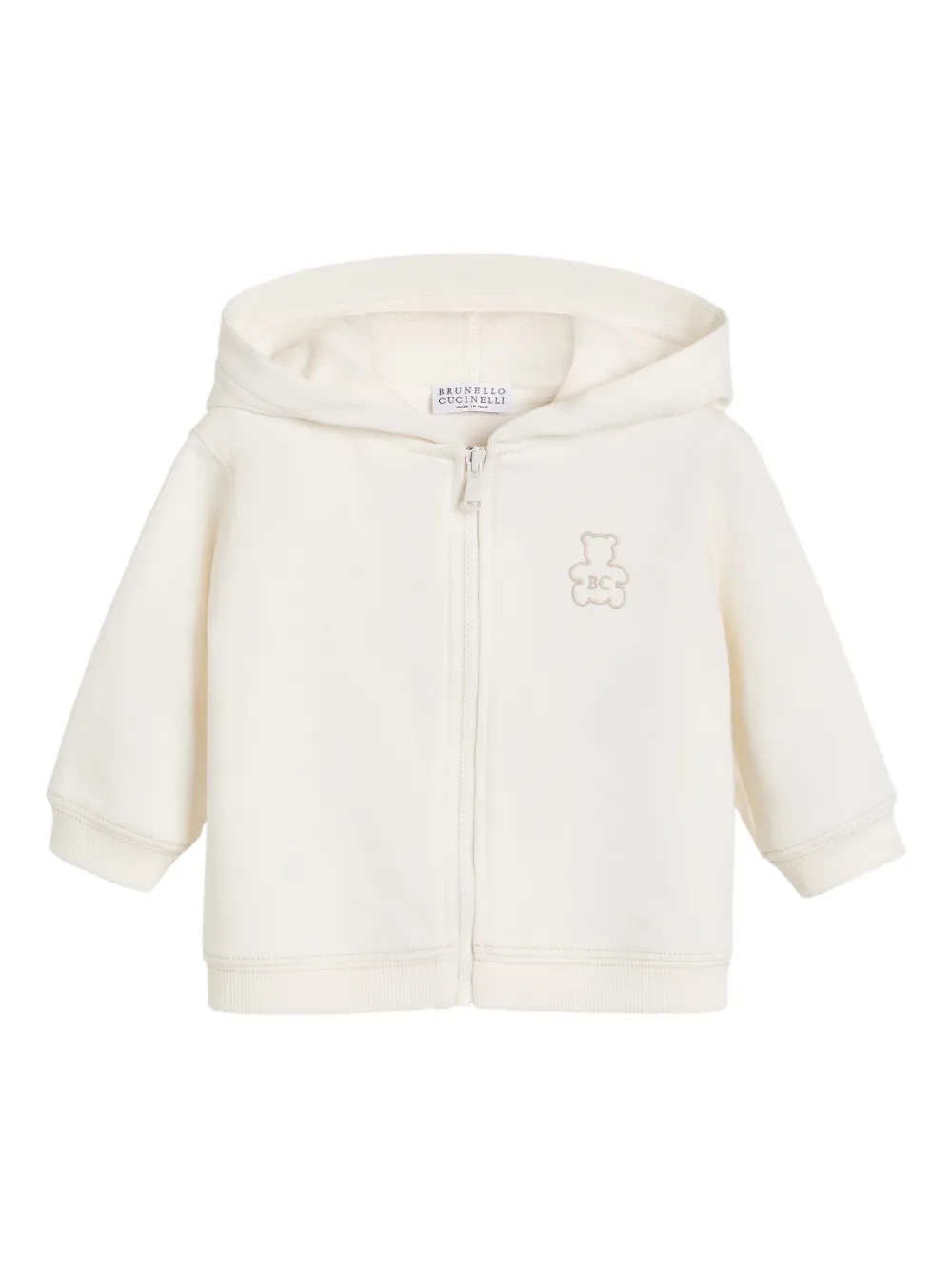 Brunello Cucinelli Kids Baby Bernie hoodie Wit