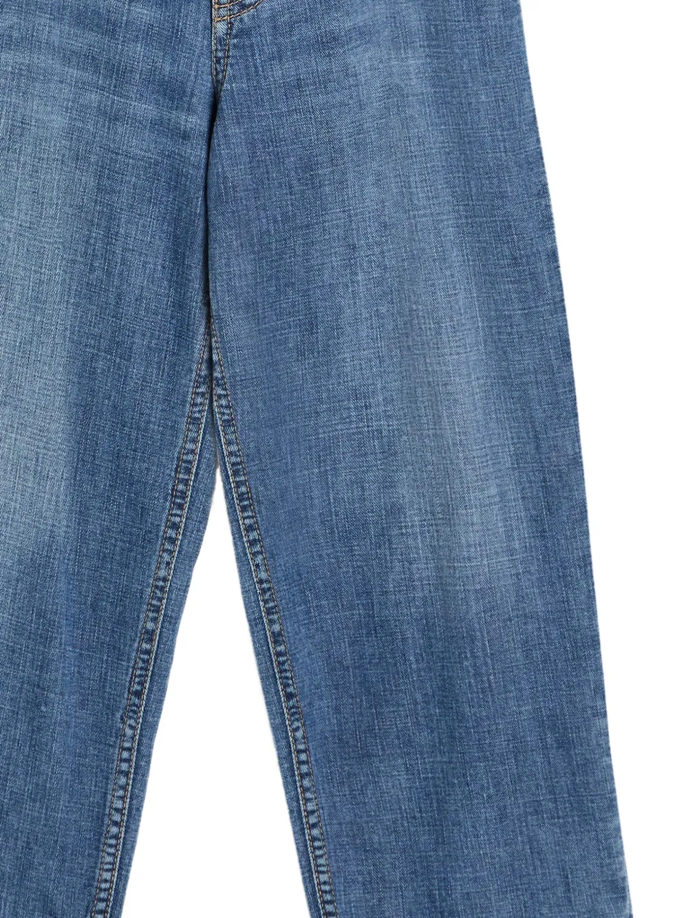 Brunello Cucinelli Logo-patch Jeans In Blue