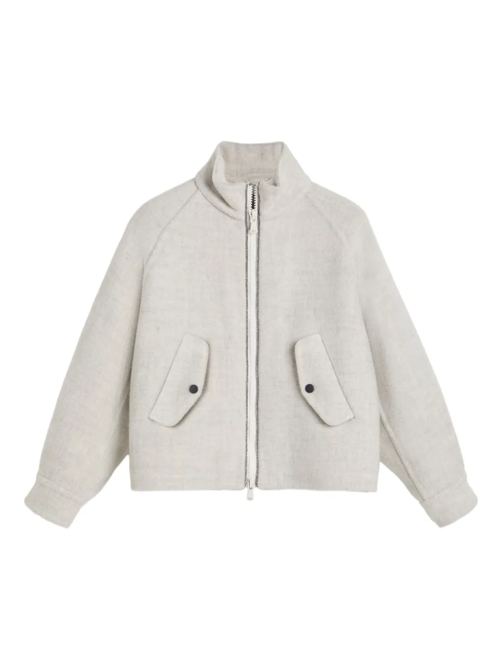 Brunello Cucinelli Kids wool jacket Grijs
