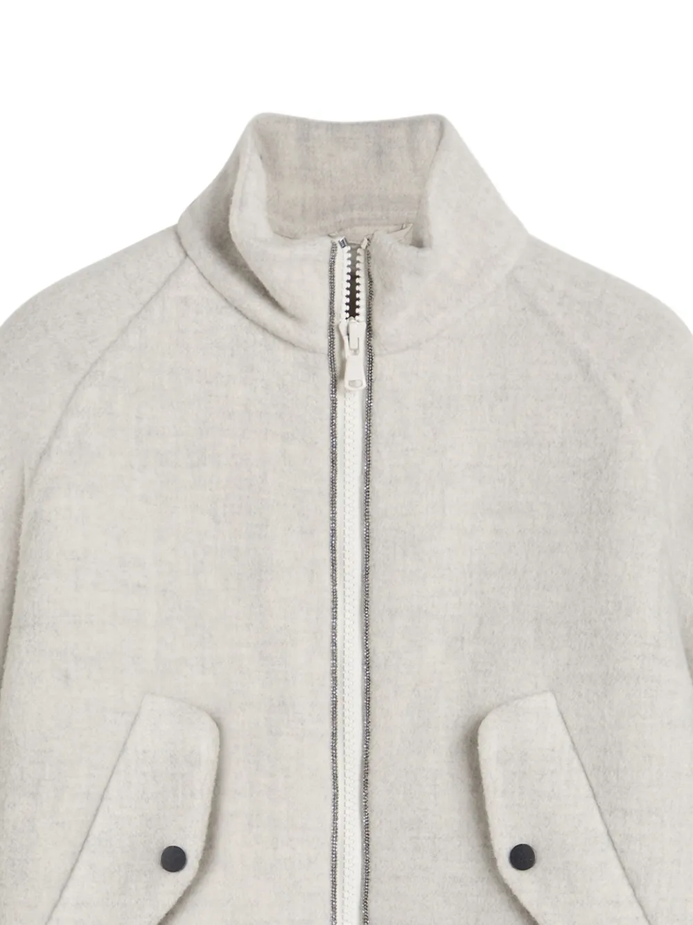 Brunello Cucinelli Kids wool jacket Grijs