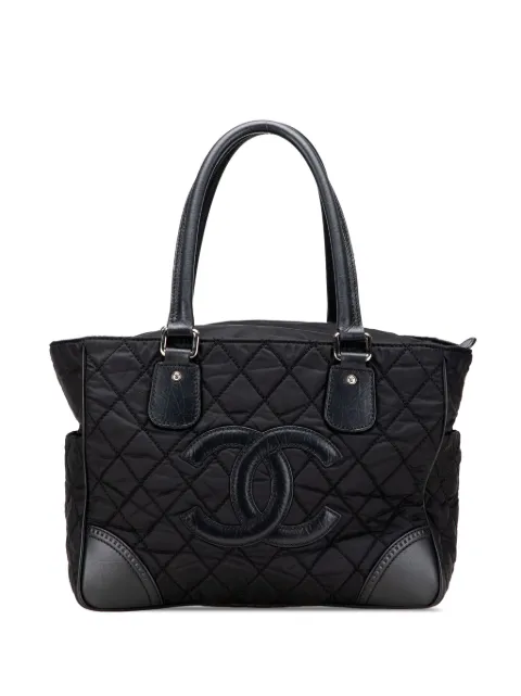 CHANEL Pre-Owned 2006-2008 Paris New York Quilted Nylon tote bag