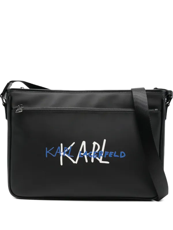 カールラガーフェルド　PCバッグ Karl Lagerfeld ロゴ PCバッグ | ブラック | FARFETCH JP