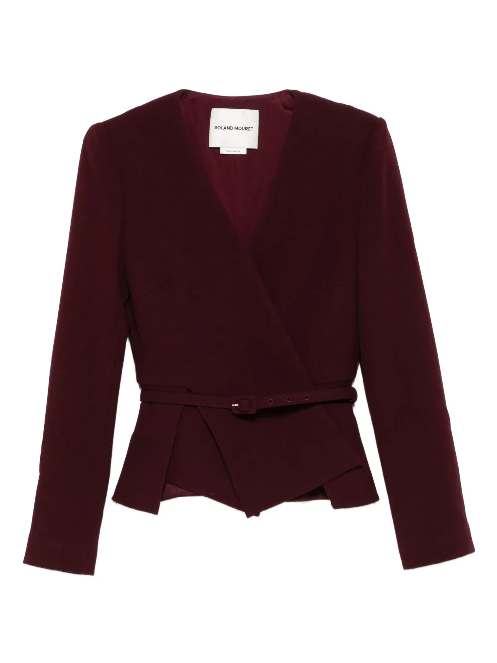 Roland Mouret belted wrap jacket | Red | Image 1