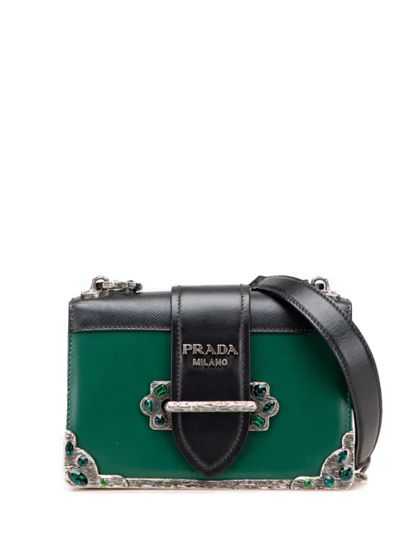 Prada Pre-Owned Sac à Bandoulière En Cuir Saffiano City Cahier