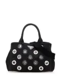 Prada Pre-Owned 2013-2025 Small Canvas Canapa Grommet satchel - Black