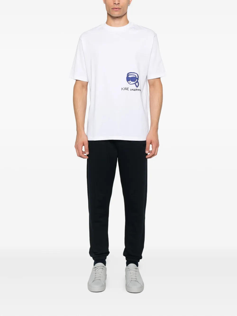 Karl Lagerfeld T-shirt met logoprint Wit