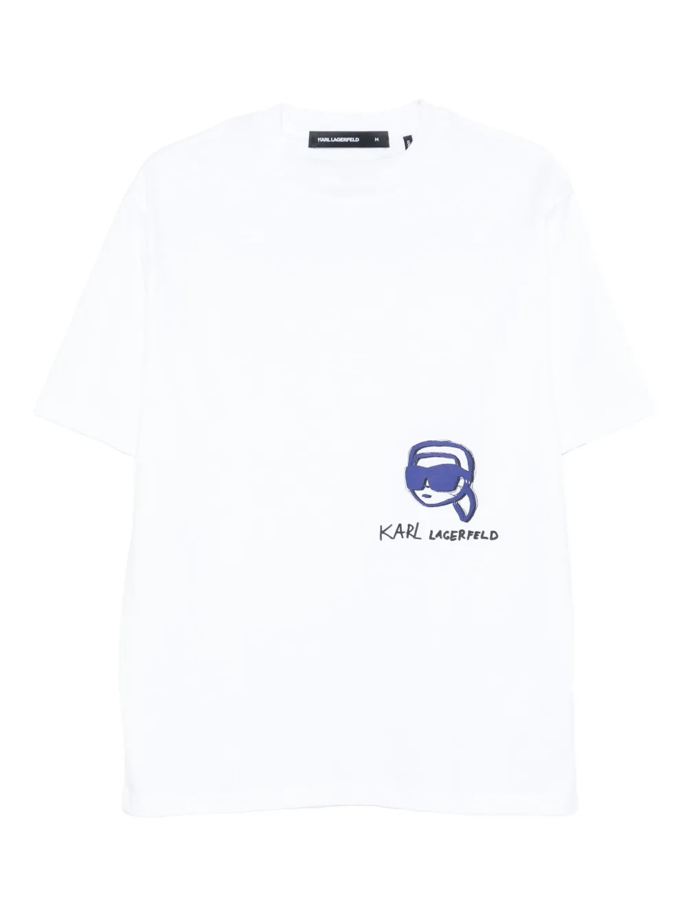 Karl Lagerfeld T-shirt met logoprint Wit